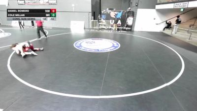 138 lbs Cons. Sub-semis - Daniel Romero, Tokay High School Wrestling vs Cole Millan, Delta Wrestling Club