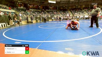 67 lbs Consi Of 8 #2 - Spencer Madewell, Collinsville Cardinal Youth Wrestling vs Jaxon Sailor, Wagoner Takedown Club