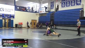 165 lbs Champ. Round 1 - Jeremy Olson, Illinois Wesleyan vs Clay Schemmel, Cornell College