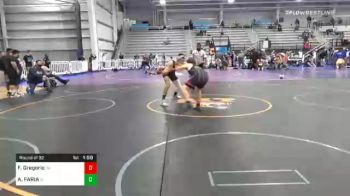 160 lbs Prelims - Frank Gregorio, CA vs Aidan FARIA, RI