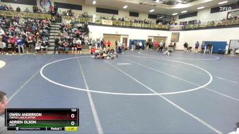 150 lbs Champ. Round 2 - Adrien Olson, Unity vs Owen Anderson, Turtle Lake/Clayton