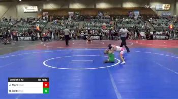 43 lbs Consi Of 8 #2 - Jacob Mora, Spanish Springs Wrestling Club vs Bryan Odle, Greenwave Youth