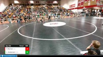 138 lbs Semifinal - Logan Anderson, Worland Middle School vs Trevin Morton, Powell Middle School