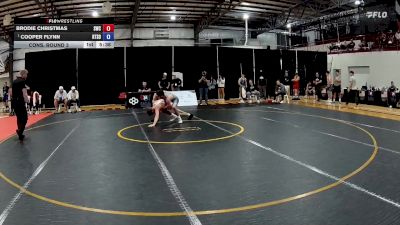 57 kg Cons. Round 3 - Brodie Christmas, Southeastern Wrestling Club vs Cooper Flynn, RTC South