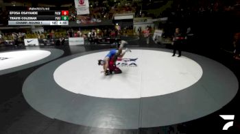 Champ. Round 1 - Efosa Osayande, Peninsula High School Wrestling vs Travis Coleman, Paloma Valley High School Wrestling
