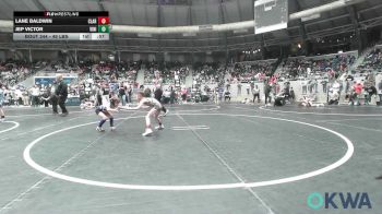 49 lbs Consi Of 16 #2 - Lane Baldwin, Claremore Wrestling Club vs Jep Victor, Vinita Kids Wrestling