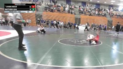 150 lbs Champ. Round 2 - Ayers Reich, Cathedral Catholic vs Matthew Leal, Villa Park