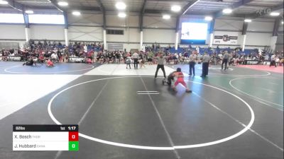 82 lbs Rr Rnd 2 - Xavier Bosch, Thorobred WC vs Jason Hubbard, Ganado WC