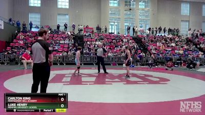 106 lbs Champ. Round 1 - Carlton King, Montgomery Bell Academy vs Luke Henry, Memphis University School