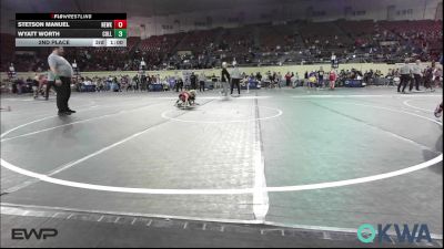 49 lbs 2nd Place - Brylen Buckner, Weatherford Youth Wrestling vs Kanon Zappone, Barnsdall Youth Wrestling