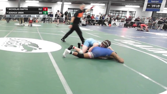 150 lbs Consi Of 8 #1 - Nicholas Raptis, Poly Prep vs Joshua Uben ...