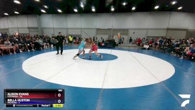 180 lbs Round 1 (8 Team) - Alison Evans, Colorado vs Bella Huston, Michigan