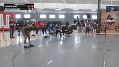 125 lbs Champ. Round 1 - Trevon Gray, Pitt-Johnstown vs Cristian Mendoza, Bridgeport