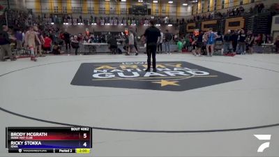 144 lbs Cons. Round 2 - Brody McGrath, Indee Mat Club vs Ricky Stokka, Iowa