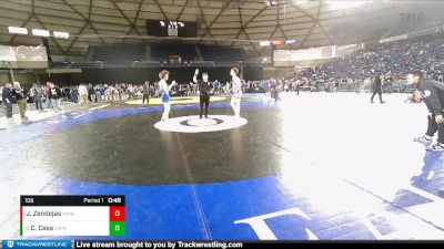 106 lbs 7th Place Match - Clyde Cass, South West Washington Wrestling Club vs Julio Zendejas, NWWC