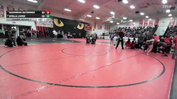 115 lbs Champ. Round 3 - Savannah Gutierrez, Redlands East Valley vs Stella Lopez, Cerritos