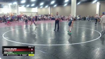 105 lbs Quarters & Wb (16 Team) - Oriana Boling, Team Diamond Fish vs Irini Poka, South Dakota Heat