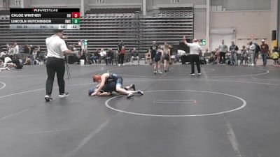 84 lbs Round 3 (6 Team) - Lincoln Hutchinson, Reaper WC vs Chloe Winther, Scuffle Misfits