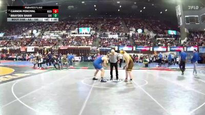 AA - 190 lbs Quarterfinal - Brayden Shaw, Gallatin (Bozeman) vs Cannon Percival, Helena Capital