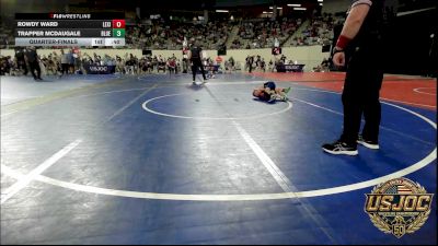 40 lbs Quarterfinal - Rowdy Ward, Lexington Wrestling Club vs Trapper McDaugale, Blue Devil Wrestling