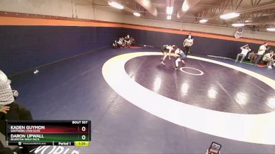 144 lbs Quarterfinal - Daron Upwall, Riverton Wolf Pack vs Kaden Guymon, Southern Utah Elite