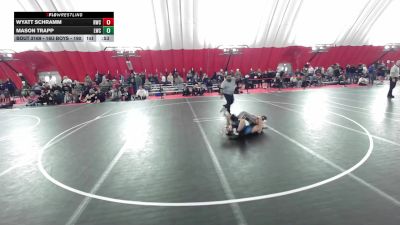 16U Boys - 100 lbs Cons. Round 2 - Mason Trapp, Lakeland Wrestling Club vs Wyatt Schramm, Riverdale Wrestling Club