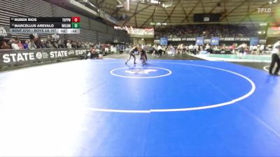 Boys 2A 157 lbs Cons. Semi - Ruben Rios, Toppenish vs Marcellus Arevalo, Woodland