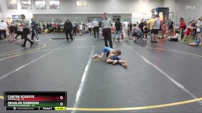 55 lbs Round 4 - Deaglan Harrison, Franklin Elementary vs Carter Eckeote, Armory WA