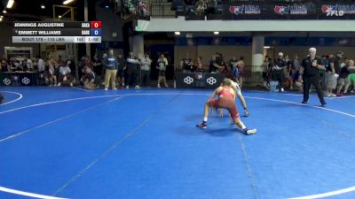 115 lbs Champ. Rd Of 16 - Jennings Augustine, Bad Karma vs Emmett Williams, Darkhorse