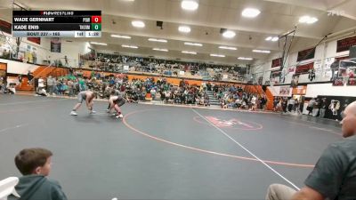 165 lbs Round 2 - Wade Gernhart, Powell Middle School vs Kade Enis, Thermopolis Middle School