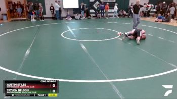 95 lbs Cons. Round 2 - Austin Stiles, Diamondville Wrestling Club vs Taylon Nelson, Eastside United Wrestling Club