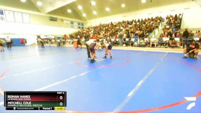 106 lbs Champ. Round 1 - Roman Hanes, La Quinta High School vs Mitchell Cole, Camarillo High School Wrestlin