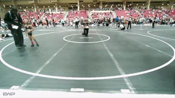 46 lbs Quarterfinal - Dreyez Bell, Team Of Hard Knox vs Weston Hoskins, Junior Grizzlies