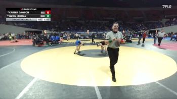 6A Boys 120 lbs Champ. Round 1 - Gavin Lehman, Grant Boys vs Carter Dawson, Roseburg Boys