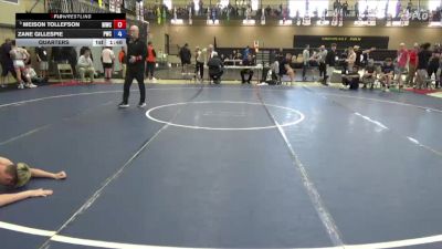 120 lbs Quarters - Meison Tollefson, Northeast Iowa Wrestling Club vs Zane Gillespie, Premier Wrestling Center