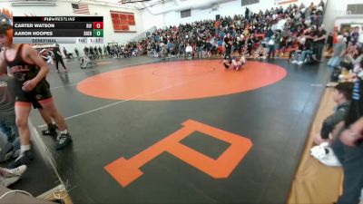 155 lbs Semifinal - Aaron Hoopes, Sheridan Junior High School vs Carter Watson, Riverton Middle School