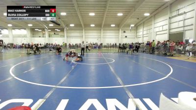 111 lbs Consi Of 8 #2 - Maci Karkos, Maine Trappers WC vs Olivia Collopy, Kingswood