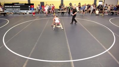 100 lbs Cons. Round 3 - Sterling Schanen, WI vs Andrew Ocampo, IL