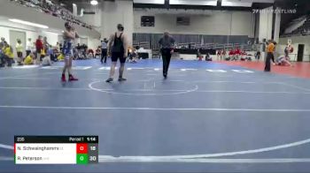235 lbs Semis (4 Team) - Ryan Peterson, UNC (United North Central) vs Nehemiah Schwainghammer, Bemidji