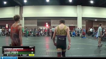105 lbs Round 1 (6 Team) - Cameron Underwood, Elite Athletic Club vs Tucker Verbeck, Panhandle All- Stars