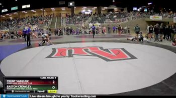 126 lbs Cons. Round 4 - Easton Crowley, Mountain View High School Wres vs Trent Vasquez, Moses Lake Wrestling Club