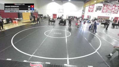 77 lbs Round 2 - Julian Escobedo, Guadalupe vs Urijah Gonzalez, So Cal Hammers