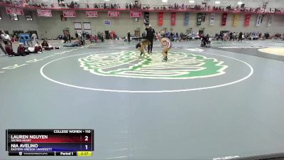 110 lbs Cons. Round 2 - Nia Avelino, Eastern Oregon University vs Lauren Nguyen, Sacred Heart