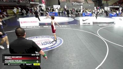 150 lbs Champ. Round 3 - Muhibdin Farukh, Swamp Monsters Wrestling Club vs Brady McCarthy, California