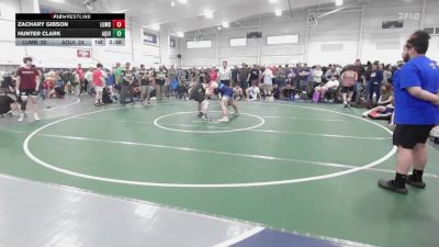 160 lbs 7th Place - Zachary Gibson, Lumberyard Wrestling-HS vs Hunter Clark, Aquinas-HS