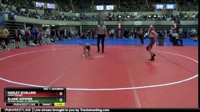 80 lbs Cons. Round 1 - Hadley Schilling, Crass Trained vs Elaine Sommer, Victory School Of Wrestling