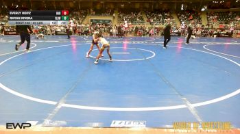 50 lbs Semifinal - Everly Heitz, Indianola Mat Tribe vs Rhyan Rivera, Flow Academy Honolulu, HI