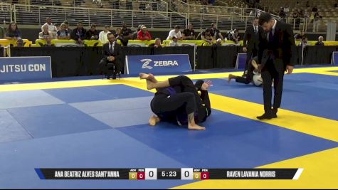 Raven Lavania Norris vs Ana Beatriz Alves Sant'anna 2025 Pan Jiu Jitsu IBJJF Championship