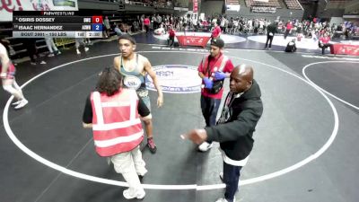 150 lbs Cons. Sub-rd Of 16 - Osiris Dossey, Diablo Wrestling Club vs Isaac Hernandez, ASG WRESTLING