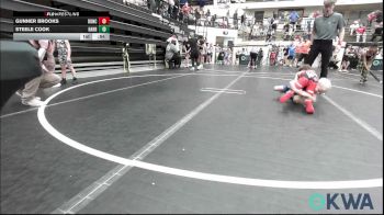49 lbs Consi Of 4 - Gunner Brooks, Duncan Demon Wrestling vs Steele Cook, Harrah Little League Wrestling